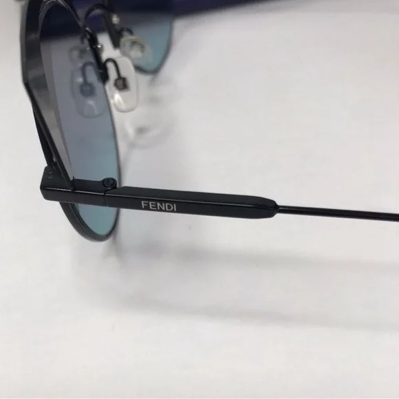 New - ? Auth Fendi Hypnoshine Blue-Aqua Gradient Round  display picture 3